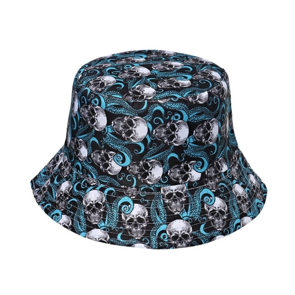 Skull Pattern Bucket Hat